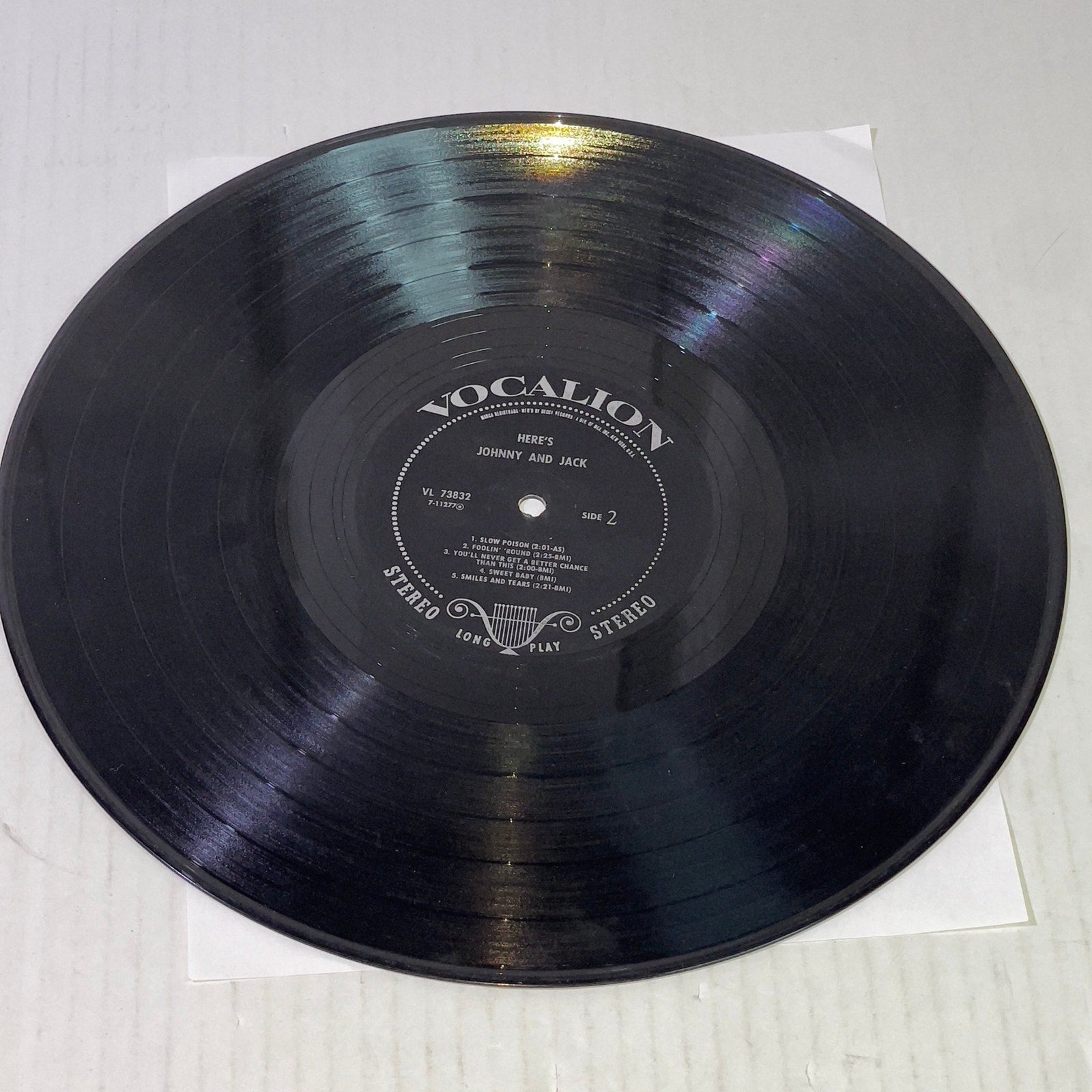 JOHNNY & JACK - here's VOCALION 73832 (LP vinyl record) 1968 VL 73832